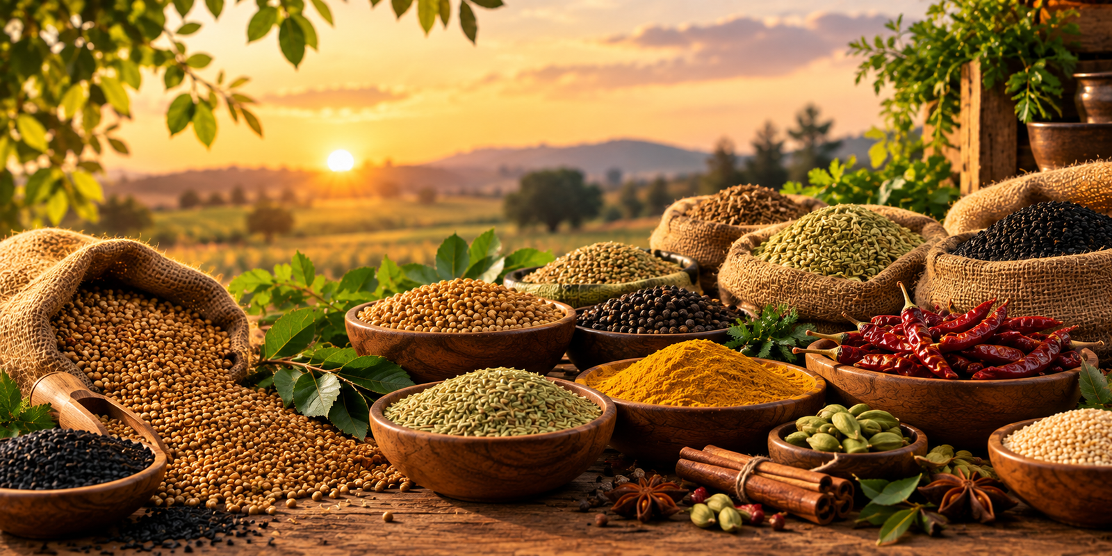 Seeds, spices and agricultural commodities